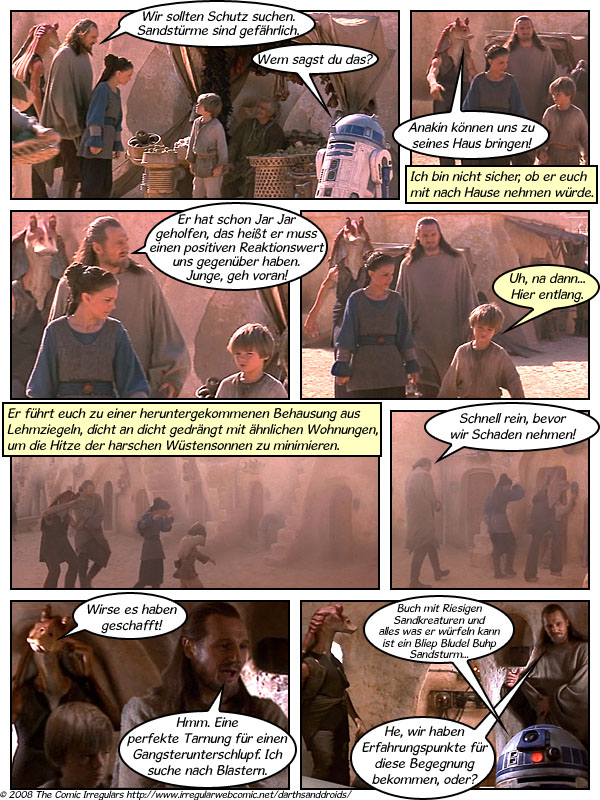 Episode 69: ...in der Qui-Gon, Jar-Jar, R2-D2 und Padmé Schutz vor einem Sandsturm suchen